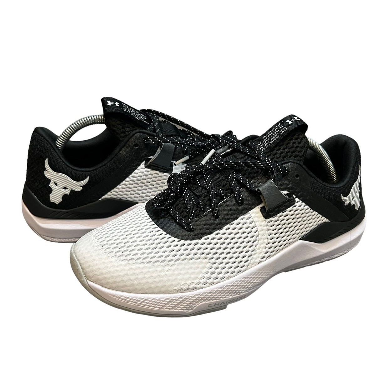 Size 10.5 - Under Armour Project Rock BSR 2 White Black for sale