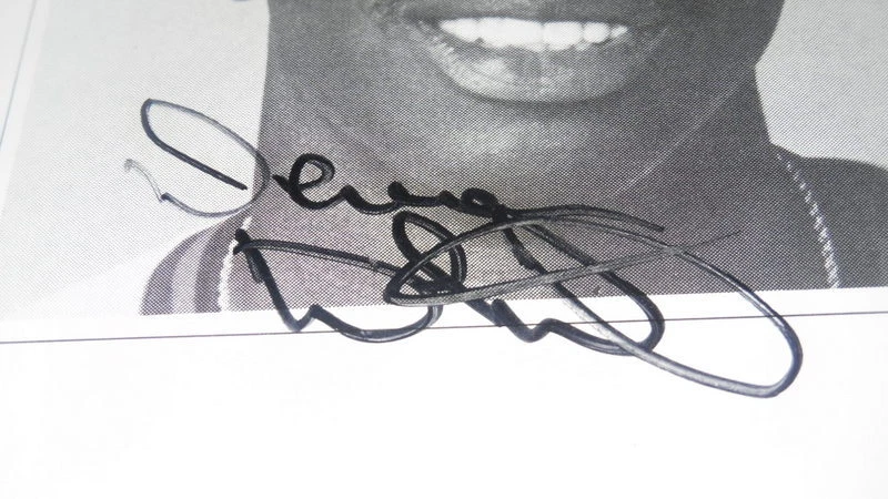 Exhibición de fotos Devon White firmada enmarcada 1991 Foot Locker Slam Fest  Foto 2 de 2