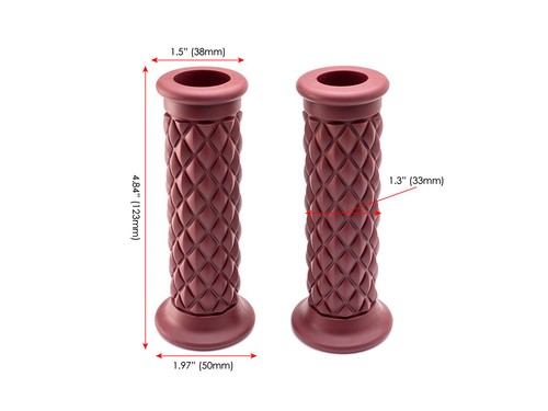 MOTOCROSS GRIPS SUPERMOTO SUZUKI RM RMZ 250 450 DUAL BROWN DIAMOND MX PAIR - Picture 2 of 9