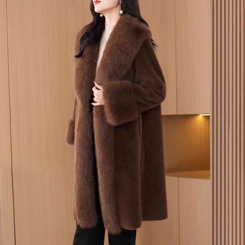 eaphi big collar middle coat ブラウン eaphi big collar middle coat ブラウン