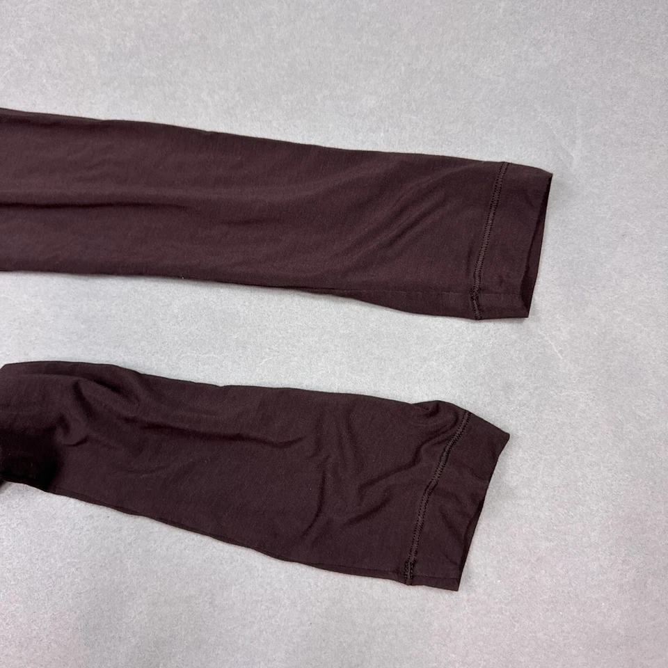 Camisa Lululemon Mujer 8 Marrón Modal Plisada Espalda Correr Entrenamiento Gimnasio Yoga Absorción Foto 3 de 4