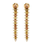 8.79ct Ice Diamond Drop Dangle earing 18k Yellow Gold