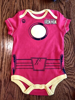Brand New Marvel The Invincible Iron Man Baby One-Piece