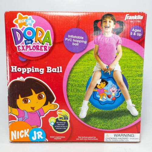 NEUF 2007 Dora The Explorer Nick JR Hopping Ball Bottes Franklin 11752 jouet d'extérieur - Photo 1/9