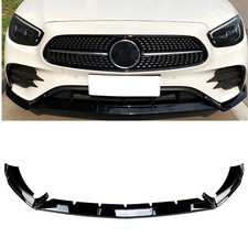 Frontstoßstange Spoiler Lip Für Benz E-Klasse W213 E260 E300 AMG 2021-23 Schwarz