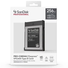 SanDisk Professional PRO-CINEMA 256GB CFexpress  Type-B Memory Card