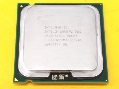       CPU Processor Intel Core 2 Duo E6320 SLA4U 1.86GHz