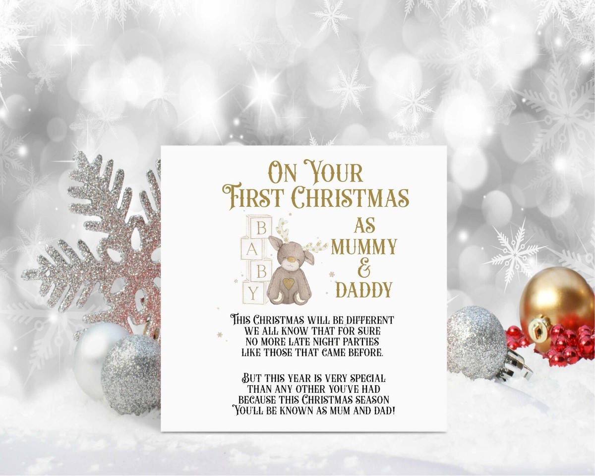 First Christmas Merry Christmas To Mum First Christmas Card 1st