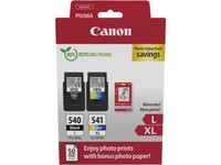 Canon PG-540L Bk 11Ml CL+541XL Color 15Ml Pixma MG2250 MG4250, + Fotop. 5224B012