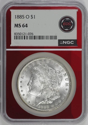 1885-O Morgan Silver Dollar $1 NGC MS64 [28F14]
