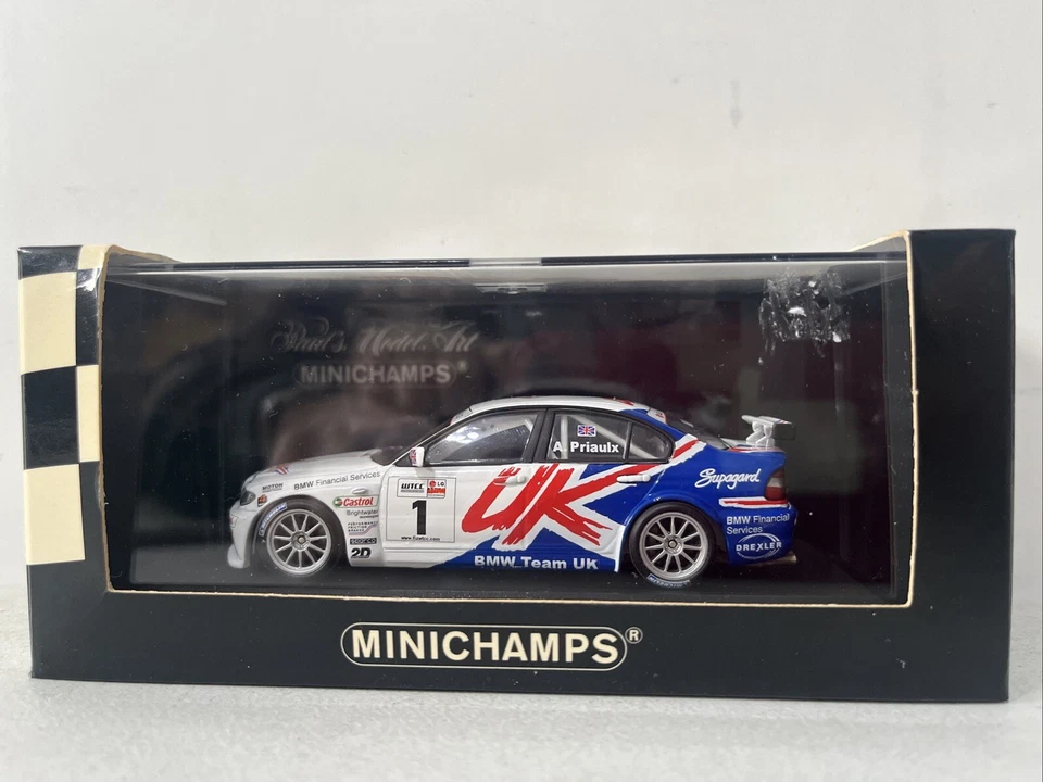 BMW 320i 2005 Minichamps 1:43 Andy Priaulx. Campeón Mundial de Coches de Rally de Turismo Foto 2 de 4