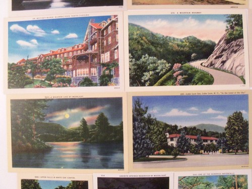 NORTH CAROLINA 27 LINEN LOT PRE-WWII& WWII 1 LARGE LETTER ROADSIDE AMERICANA 221 - Picture 4 of 12