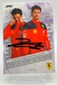 F1, FORMULA 1 TOPPS ECCELLENZA FERRARI TEAM CARD SIGNED CHARLES LECLERC 10/25