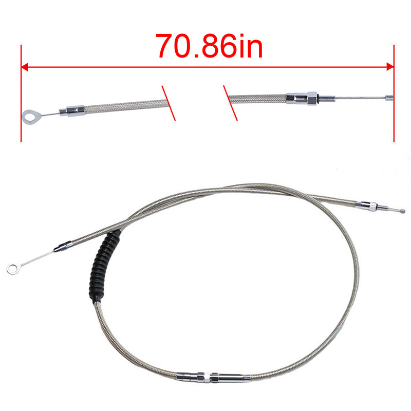 Motorcycle Clutch Cable Stainless steel For Harley Dyna / Fatboy