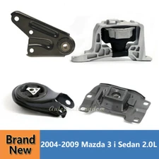 Transmission Engine Motor Mounts Set 4pcs Fits 04-09 Mazda 3 i Sedan 2.0L