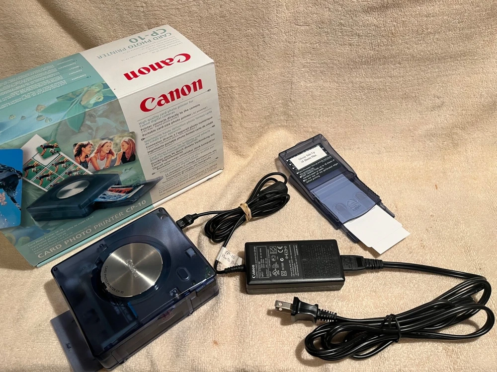 Canon CP-10 Card Photo Printer + HC-36IP Paper (3 Boxes) Bundle. Tested! Works!