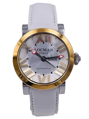 Locman Tuscany Ref293WGW/2220 Automatic 18kt Gold Watch Brand New