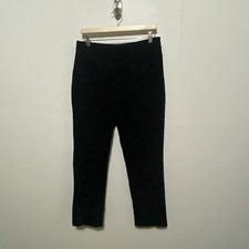 Talbots Heritage Black Velvet Straight Leg Slacks Pants Size 10P Petite.