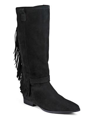 Bronx Dallan schwarze oder olivfarbene Kniestiefel Damen Größe 3/36 Stiefel uvp £95