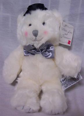 RUSS A Beary Special Love WHITE GROOM TEDDY BEAR Plush STUFFED ANIMAL Toy NEW