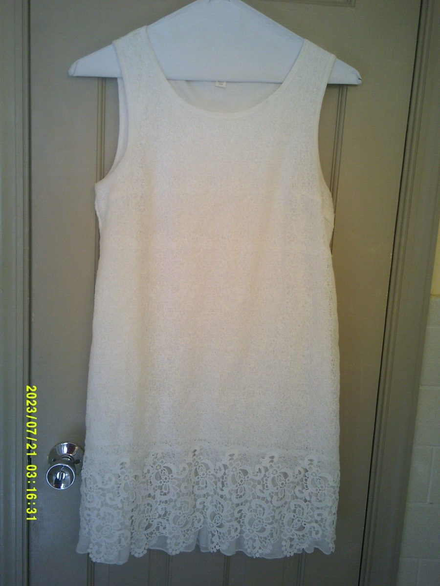 Ladies Beautiful Miami Brand White Lace Dress, Size M. | eBay