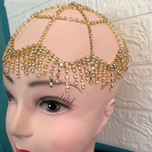 Crystal Rhinestone Hairband Starry Shiny Head Chain Boho Headband For Women Girl - Picture 13 of 14