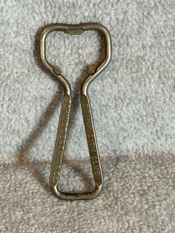 VTG St Paul MN Beer Bottle Opener Schmidt’s City Club Beer Adv 1940s 3.5”