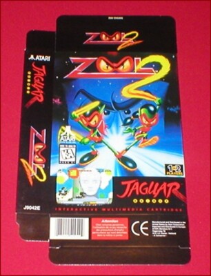 Zool 2 Original Empty Box Only for Atari Jaguar Game System NEW
