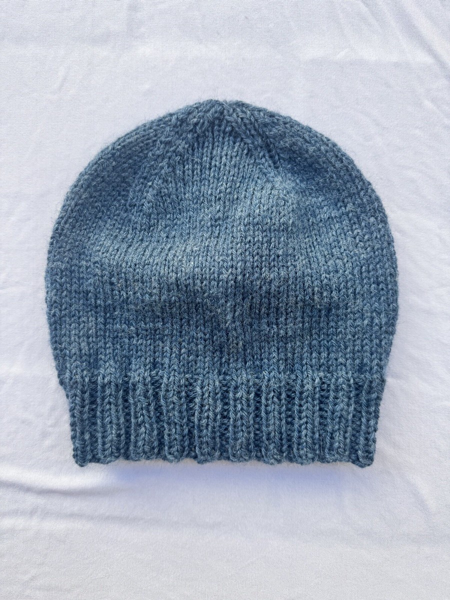 Handmade, 100% Merino Wool & Silk, Dark Blue, O/S, Unisex  display picture 1