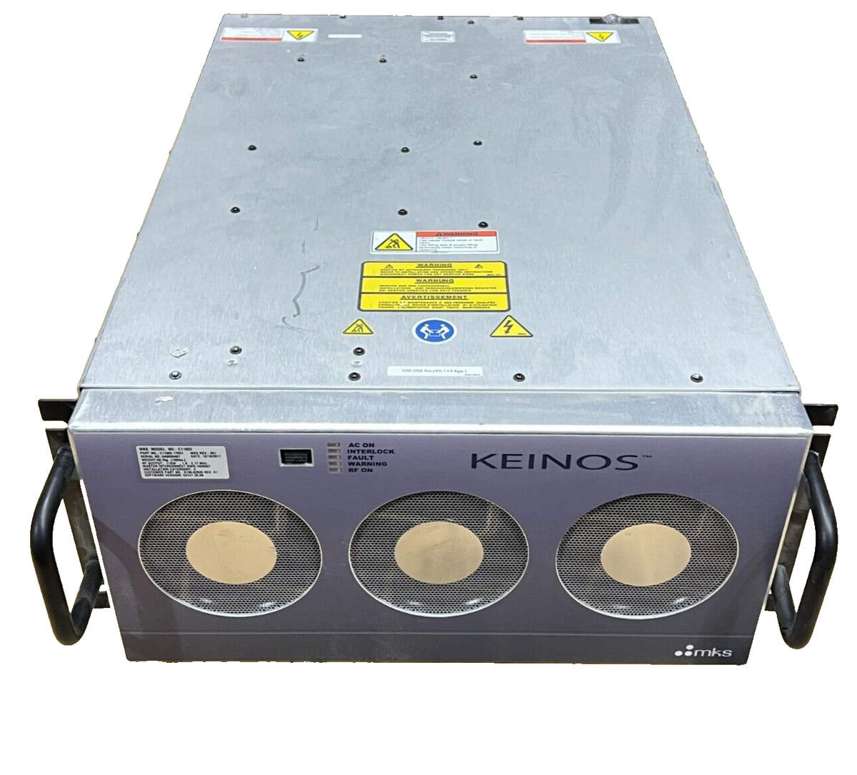 MKS ENI RF PLASMA GENERERATOR KEINOS C11002-17051 / APPLIED