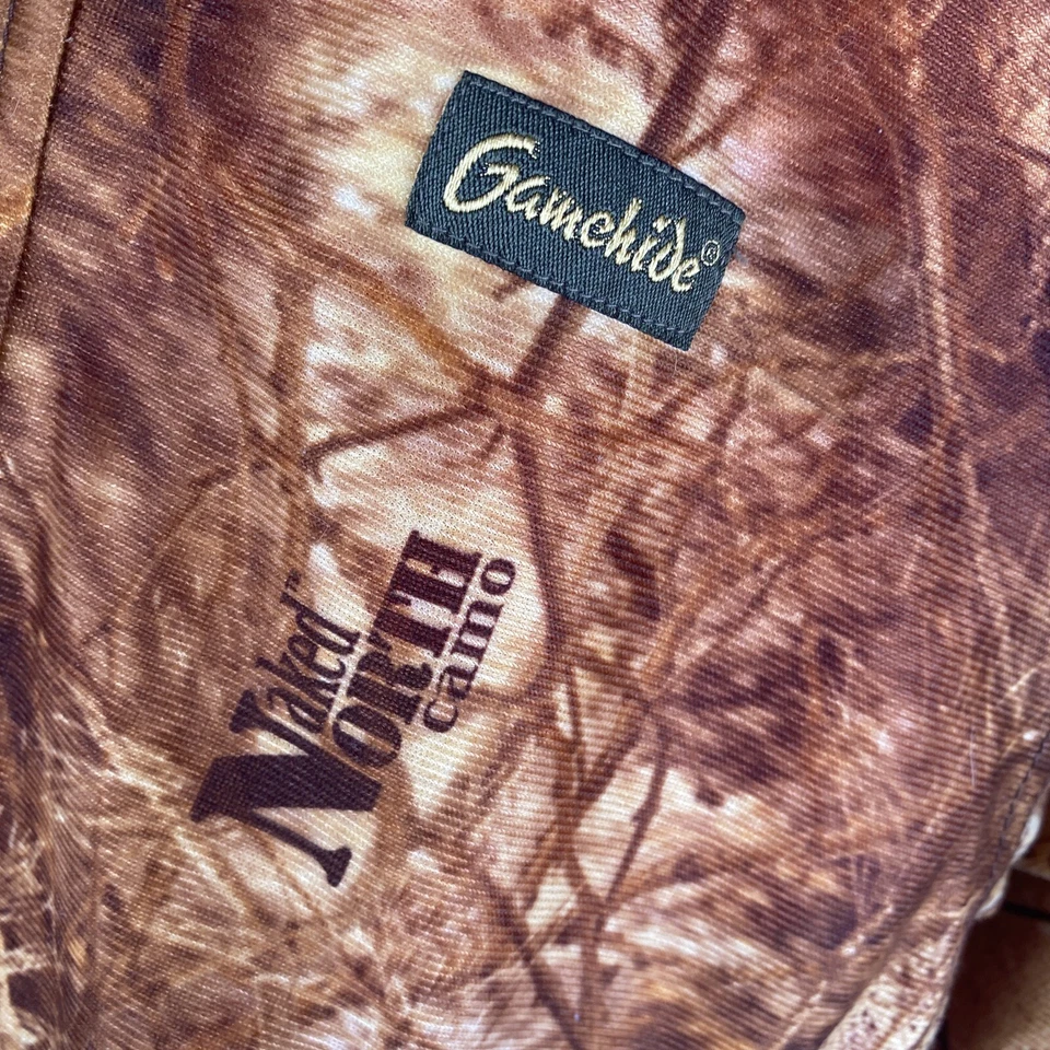 Gamehide Youth Naked North Snow Camo & Blake Orange Reversible Jacket Size 10 L - Image 2 of 4