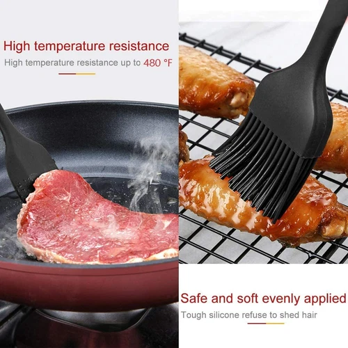 6Pcs Kitchen Spatula Silicone Utensils Kit,Heat Resistant Rubber for Baking Cook - Picture 6 of 6