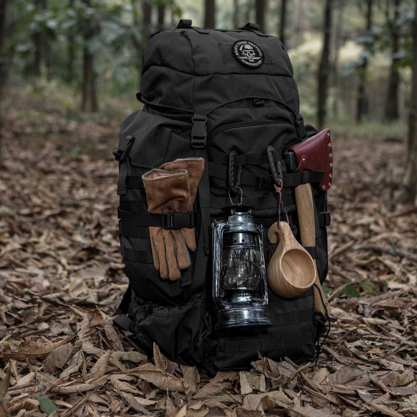 Mardingtop 70L Militär Rucksack Trekkingrucksack mit Regenschutz für Wandern