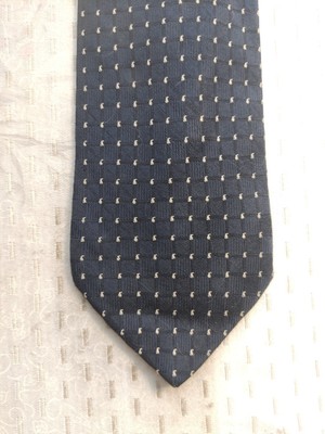 Cravate Vintage Trussardi Action En Soie Bleue - Neuve Avec étiquettes, Made In Italy