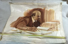 Soviet BIG Portrait, painting, oil on canvas - Vladimir Lenin. Socialist Realism