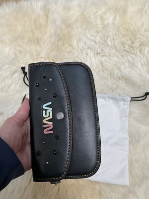🚀Coach NASA Clutch Dinky Embossed Glovetanned Leather CrossBod