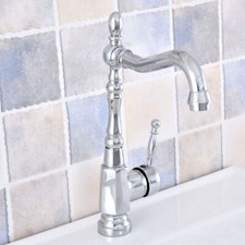 Polished Chrome Single Handle Bathroom Basin Swivel Sink Mixer Tap Faucet Zsf634