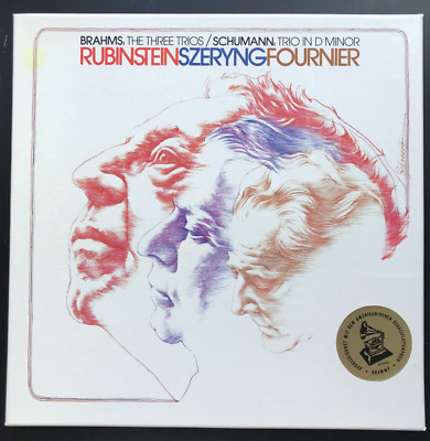 3 LP-Box Brahms Schumann TRIOS Rubinstein Szeryng Fournier | sehr gut (B147)