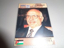 1991 Pro Set Desert Storm Card #71 Leader His Majesty King Hussein I