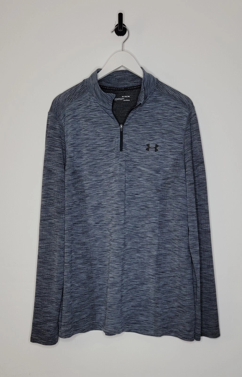 Under Armour Heat Gear 1/4 Zip Long Sleeve Athletic Pullover Men's XL Fitted