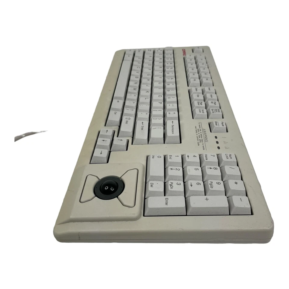 Compaq MX 11800 Mechanical PS2 Keyboard w/ Integrated Trackball Mouse Used  - Image 3 of 4