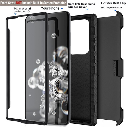 For Samsung Galaxy S20/Plus/Ultra/FE 5G Rugged Case Shockproof Cover / Belt Clip - Picture 46 of 54