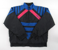 VTG 80s 90s Adidas Olympics Track Quilted Lined Pullover Jacket VT507