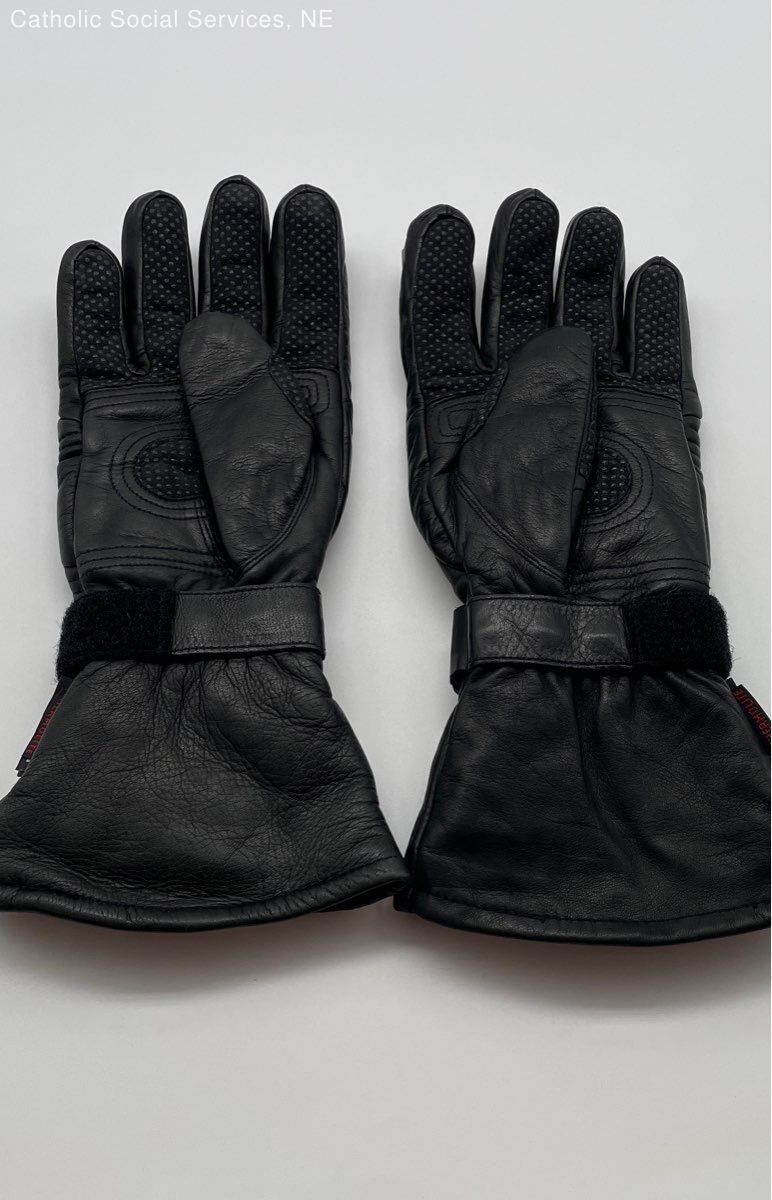 Harley Davidson FXRG Black Leather Gloves eBay