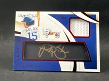 2020 PANINI IMMACULATE NICK SOLAK CR-NS ROOKIE CLUTCH RED JERSEY AUTO 36/49