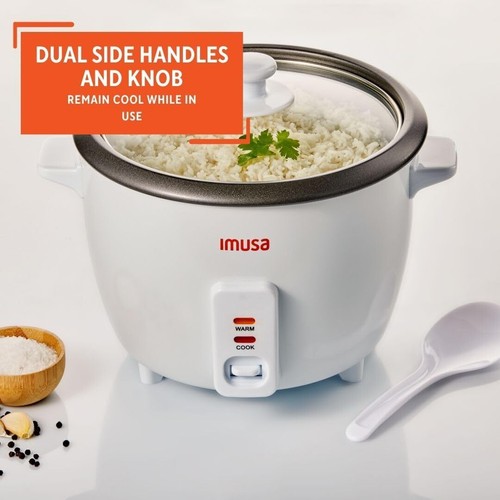 IMUSA USA GAU-00011 Electric Nonstick Rice Cooker 3-Cup (Uncooked) 6-Cup(Cooked) - Picture 6 of 9
