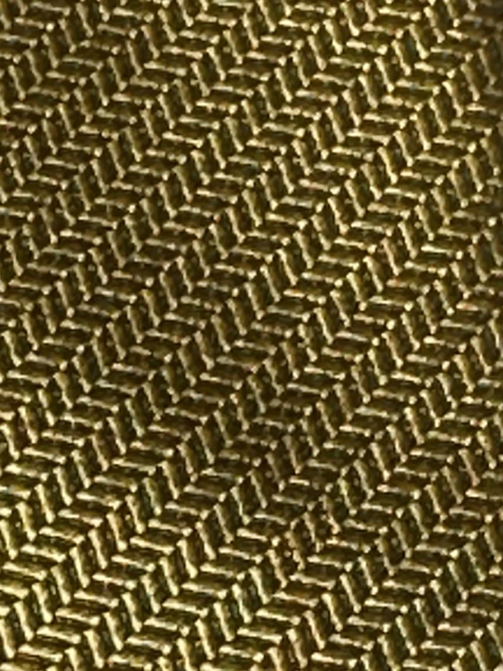 Винтажный Idea Seta Италии мужской золотой шелковый галстук подержанный  - Изображение 4 из 4