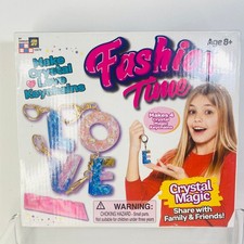 Amav Fashion Time Crystal Love Letter Keychain Making Kid Kit