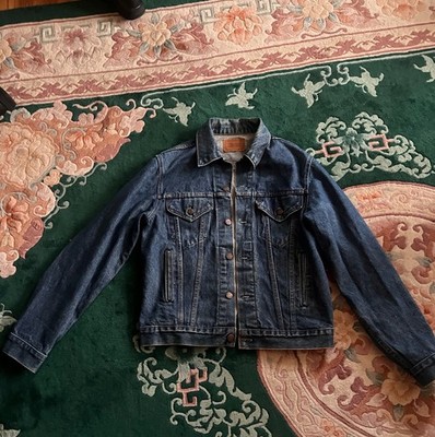 Vintage 80s Levis 71506 0216 Mens Size 42L Denim Trucker  Jacket Made USA Type 3
