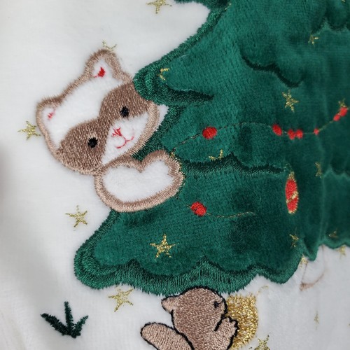 Little Me “My First Christmas” Jumpsuit Sz 9M Holiday One Piece Pajamas Baby - Picture 6 of 13
